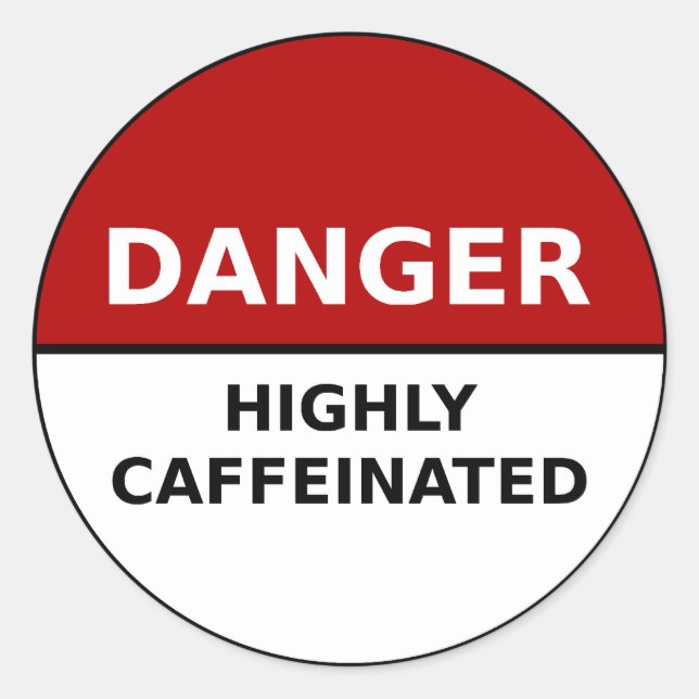 Highly Caffeinated Sticker (Front)