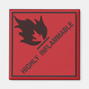 Highly inflammable magnet