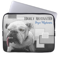 Highly Motivated bulldog with attitude pink tongue