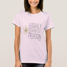 Highly Sensitive Person on Light Shirt