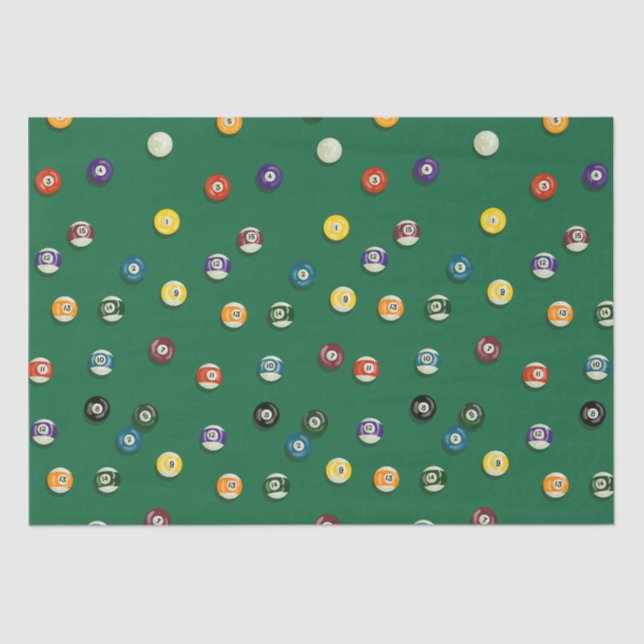 Highs and Lows Billiards Pool Table Pool Shark Tissue Paper (Front)