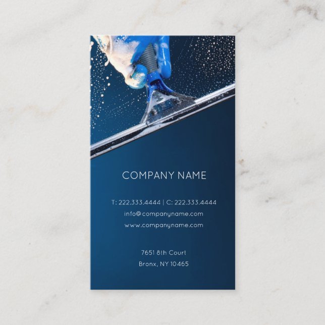Hight Buildings Windows & Stained Glass Cleaning Business Card (Front)