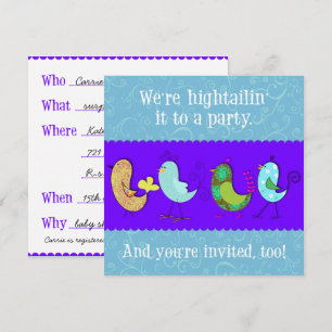 Hightailin' It Invitation Template Version Two