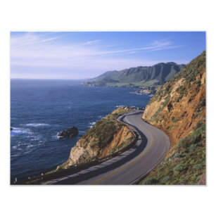 Highway 1 along the California Coast near Photo Print