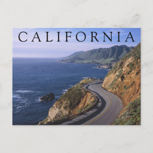 Highway 1   Carmel California   Thank You Postcard