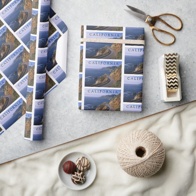 Highway 1 | Carmel California Wrapping Paper (Crafts)