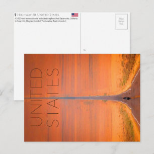Highway 50, United States Travel Postcard
