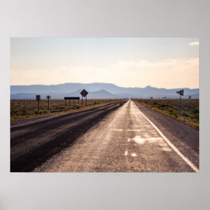Highway 60 at the Very Large Array Poster