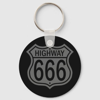 Highway 666 key ring