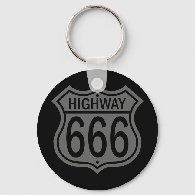 Highway 666 key ring (Front)