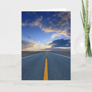 Highway at Sunrise Day Card