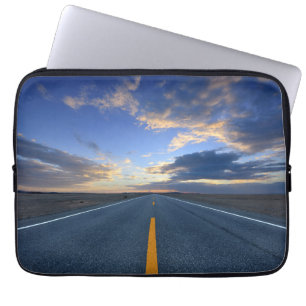 Highway at Sunrise Day Laptop Sleeve