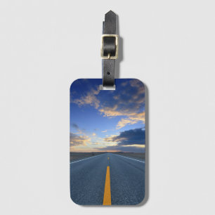 Highway at Sunrise Day Luggage Tag