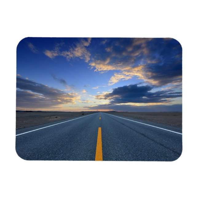 Highway at Sunrise Day Magnet (Horizontal)