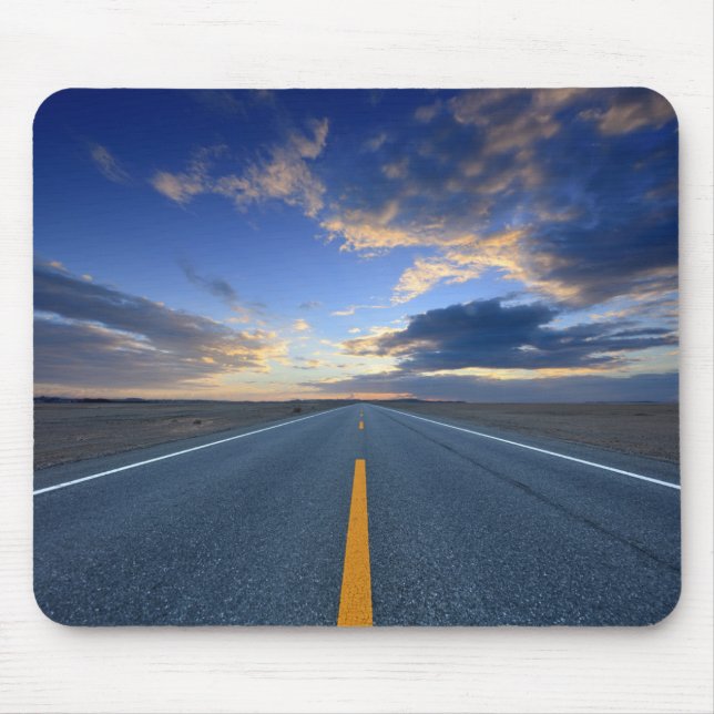 Highway at Sunrise Day Mouse Pad (Front)