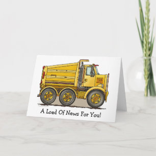Highway Dump Truck Note Card