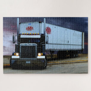 Highway Semi Truck Jigsaw Puzzle