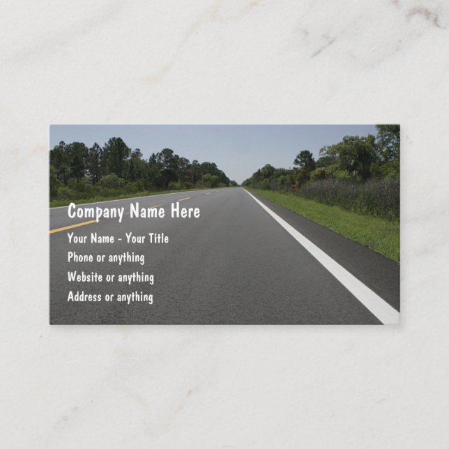 Highway View Automotive Design Business Card (Front)