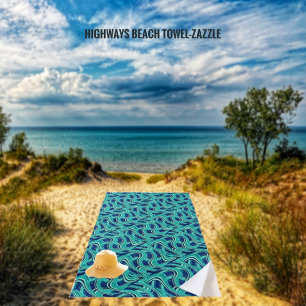 Highways   beach towel