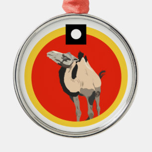 HiHo the Camel Metal Ornament