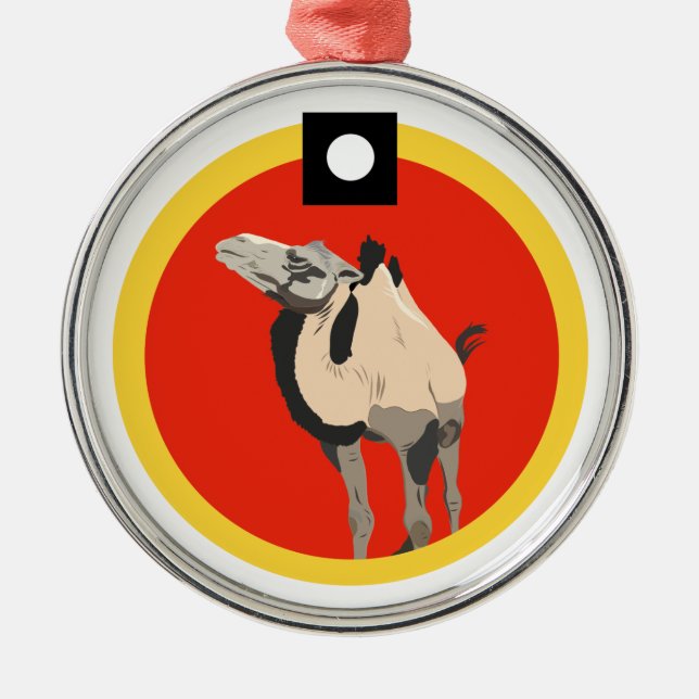HiHo the Camel Metal Ornament (Front)