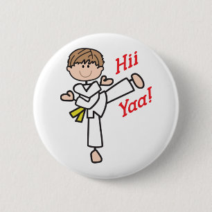 Hii Yaa Karate 6 Cm Round Badge