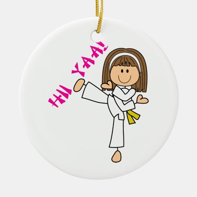 Hii Yaa Karate Ceramic Ornament (Front)