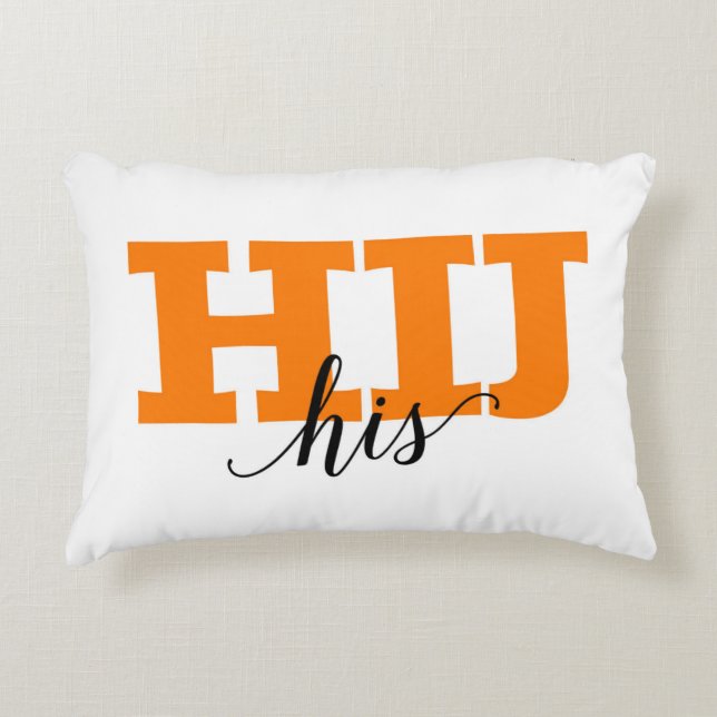 Hij / His Dutch Holland Vocabulary Words Decorative Cushion (Front)