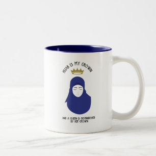 Hijab is my crown - BLUE Coffee Mug