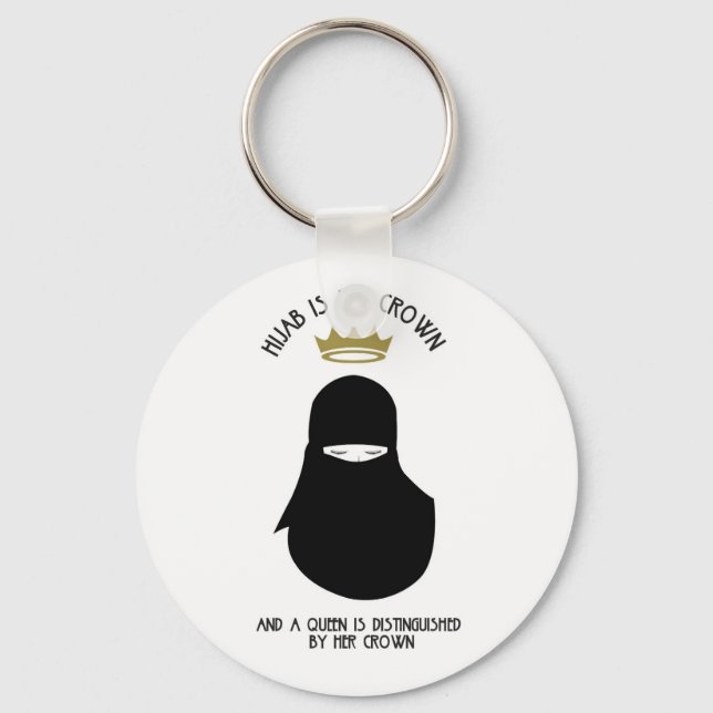 Hijab is my crown - NIQAB Key Ring (Front)