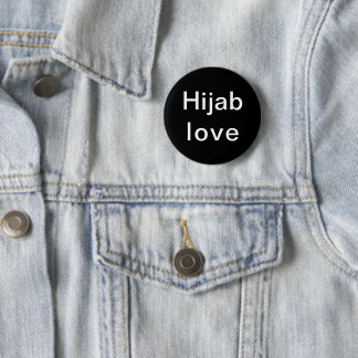 Hijab Love 6 Cm Round Badge