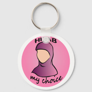 Hijab my choice keyring