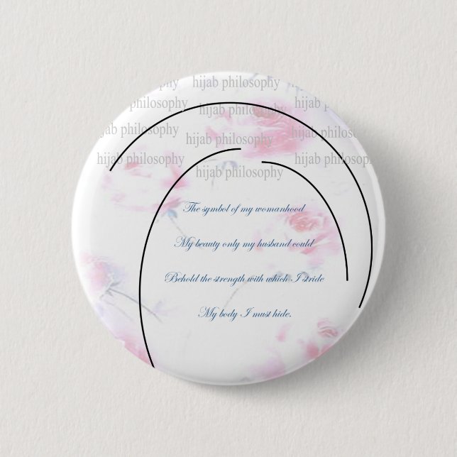 Hijab Philosophy Button (Front)
