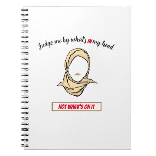 Hijab Pride Don't Judge Spiral Photo Notebook