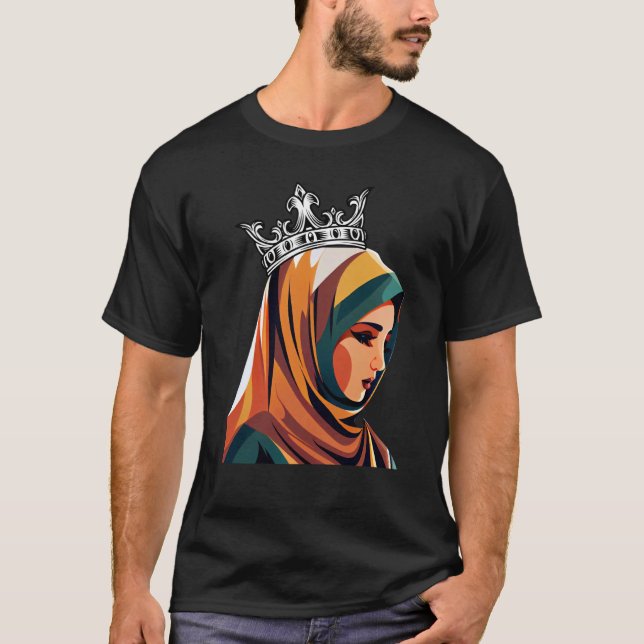 Hijabi islamic my choice hijab muslim T-Shirt (Front)