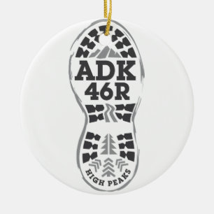 Hike ADK Ceramic Tree Decoration