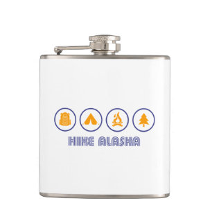 Hike Alaska Hip Flask