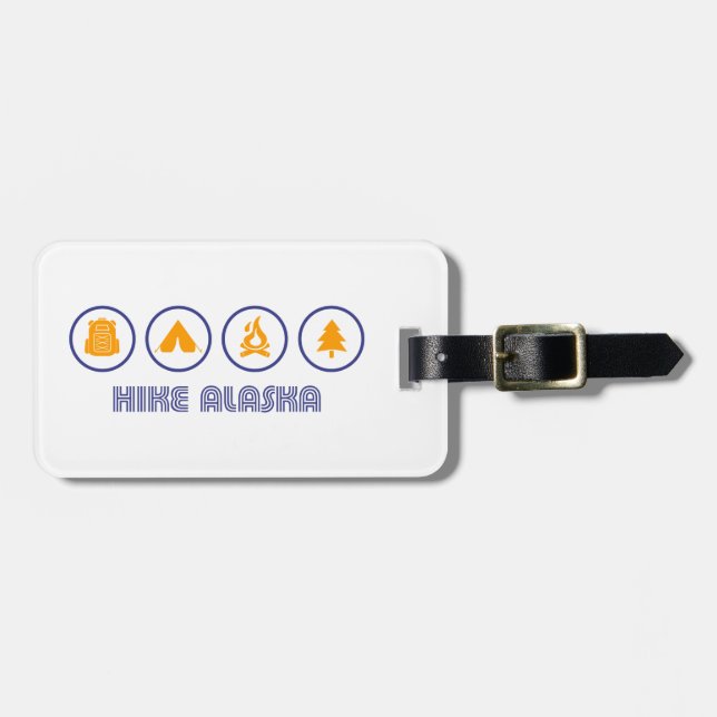 Hike Alaska Luggage Tag (Front Horizontal)