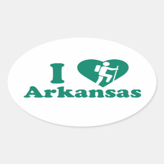 Hike Arkansas Oval Sticker