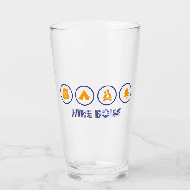 Hike Boise Idaho Glass (Front)