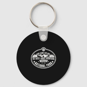 Hike camp explore the great smoky mountains key ring