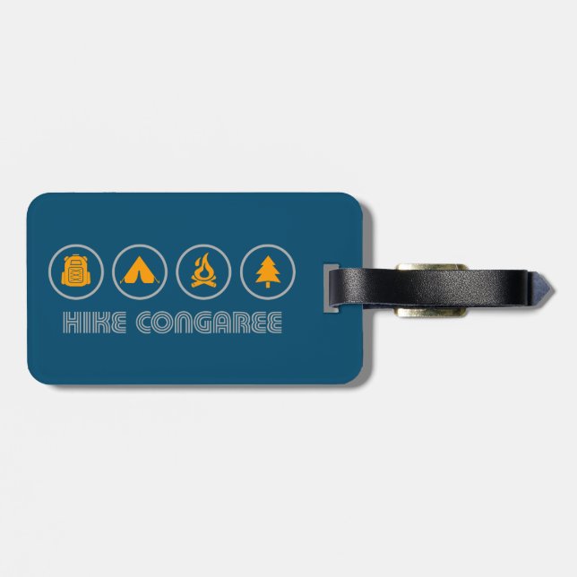 Hike Congaree National Park Luggage Tag (Back Horizontal)