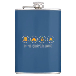 Hike Crater Lake National Park Hip Flask