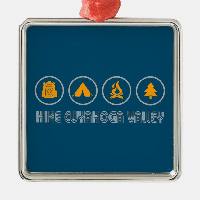 Hike Cuyahoga Valley National Park Metal Ornament (Front)