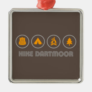 Hike Dartmoor National Park Metal Ornament
