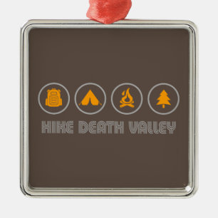 Hike Death Valley National Park Metal Ornament