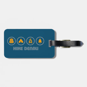 Hike Denali National Park Alaska Luggage Tag