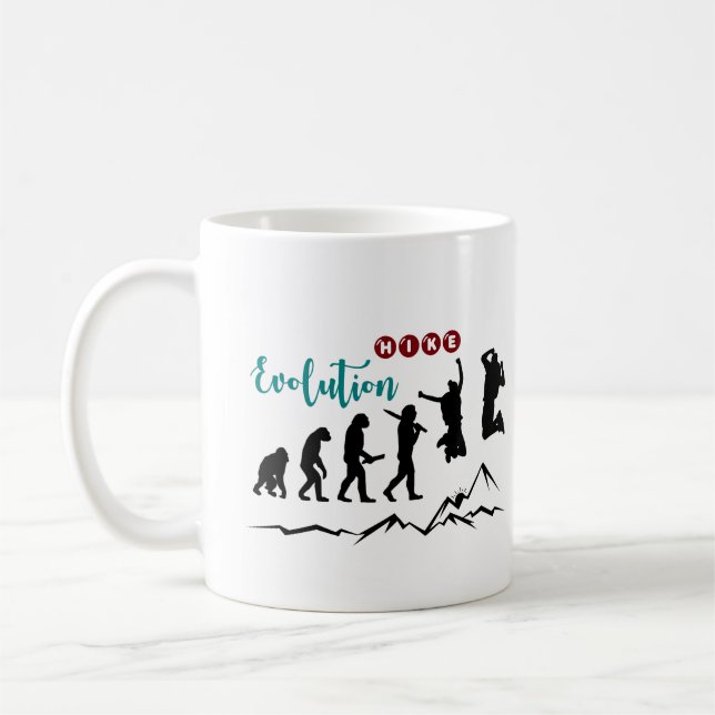 Hike Evolution Hike Coffee Mug (Left)