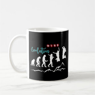 Hike Evolution Wanderung Berge Coffee Mug