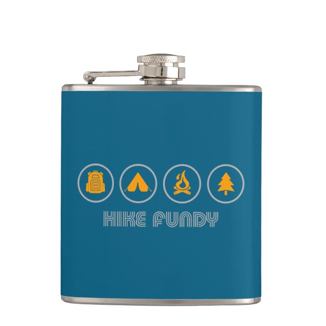 Hike Fundy National Park Hip Flask (Front)